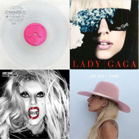Chromatica (Milky Clear LP Vinyl) & Fame & Born This Way & Joanne
