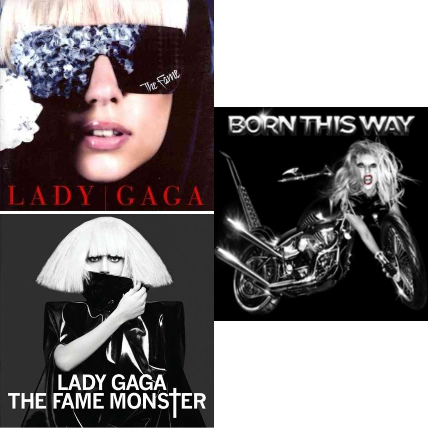 Lady Gaga - Fame & Fame Monster & Born This Way - CD Bundle