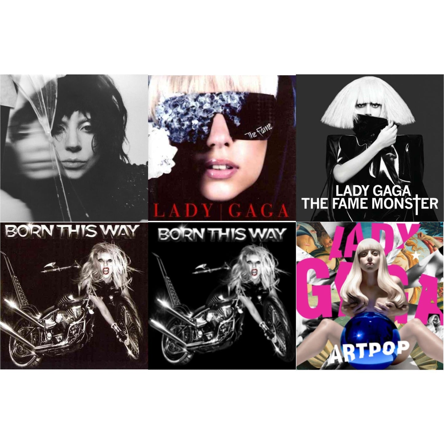 Mayhem & Fame & Fame Monster & Born This Way & Born This Way & Artpop (X) (Updated)