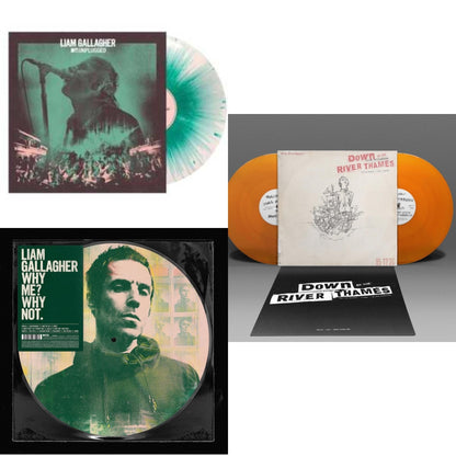 Mtv Unplugged (Live At Hull City Hall) (I) (Light Pink With Aqua Green Splatter LP Vinyl) & Why Me? Why Not (Picutre Disc) & Down By The River Thames (2LP/Orange Vinyl)