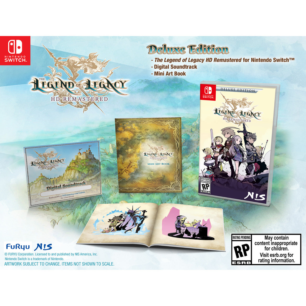 This is brand new.Deluxe Edition includes:
The Legend of Legacy HD Remastered GAME
Digital Soundtrack (download code)
Mini Art Book
About the game:
Discovered ten years ago, the island of Avalon is shrouded in mystery.