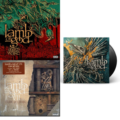 This is a 3 LP Vinyl SKU bundle.
1.This LP Vinyl is brand new.Format: LP VinylMusic Style: Groove MetalThis item's title is: Ashes Of The Wake (15Th Anniversary)Artist: Lamb Of GodLabel: LEGACYBarcode: 190759409619Release Date: 5/3/2019
2.This LP Vinyl is brand new.