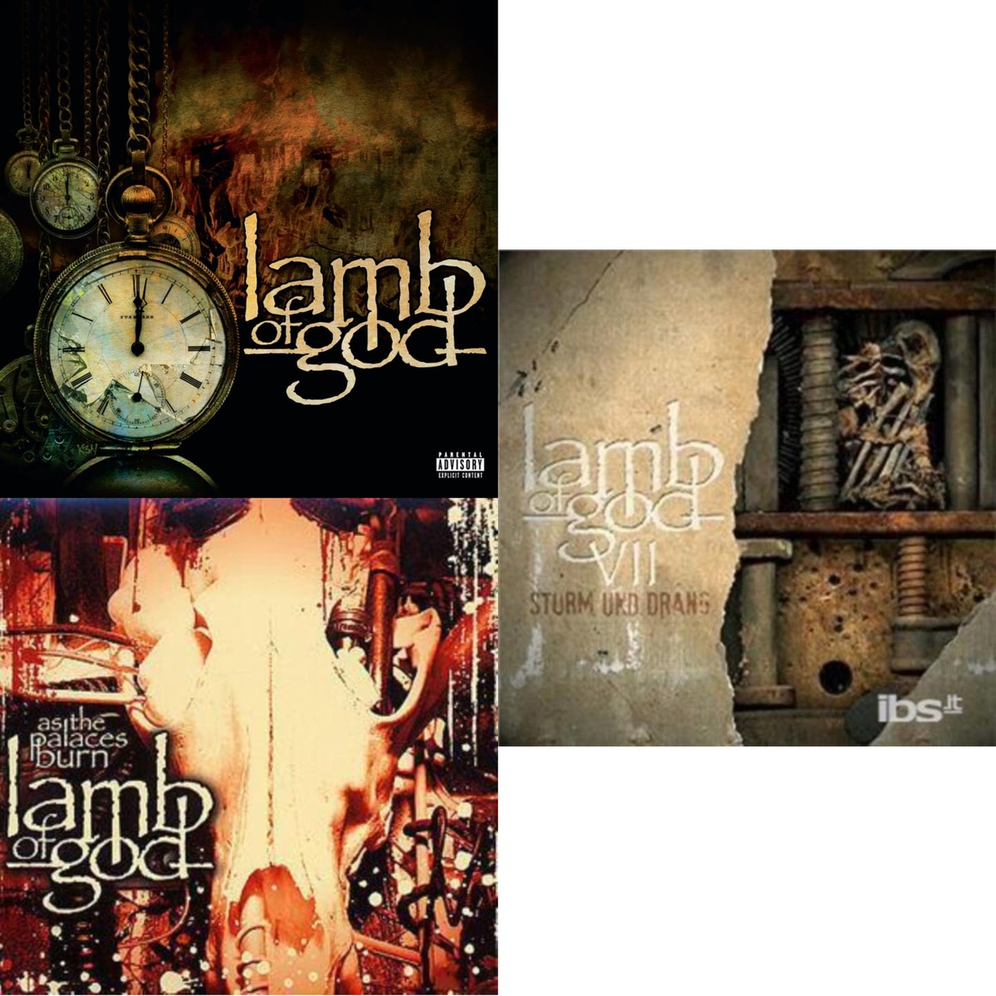 Lamb Of God & As The Palaces Burn & Vii: Sturm Und Drang (Exp)