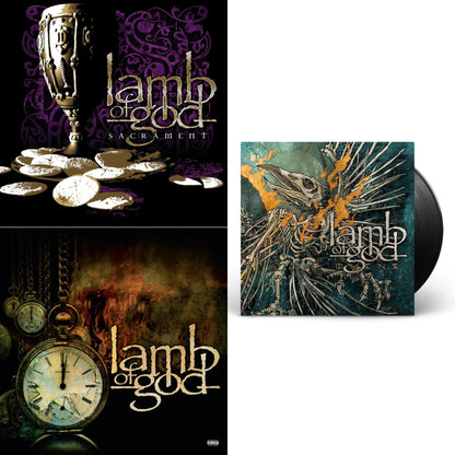 This is a 3 LP Vinyl SKU bundle.
1.This LP Vinyl is brand new.Format: LP VinylMusic Style: ThrashThis item's title is: Sacrament (2LP)Artist: Lamb Of GodBarcode: 194399524817Release Date: 8/5/2022
2.This LP Vinyl is brand new.