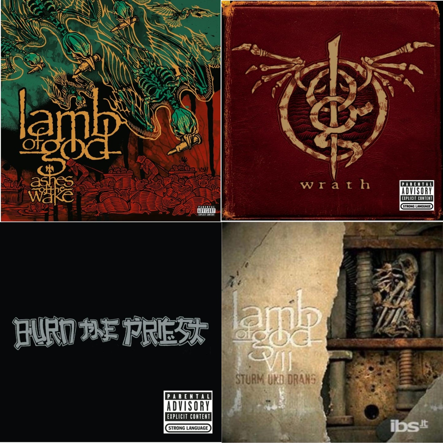 Ashes Of The Wake (20Th Anniversary) (2CD) & Wrath & Burn The Priest & Vii: Sturm Und Drang (Exp)
