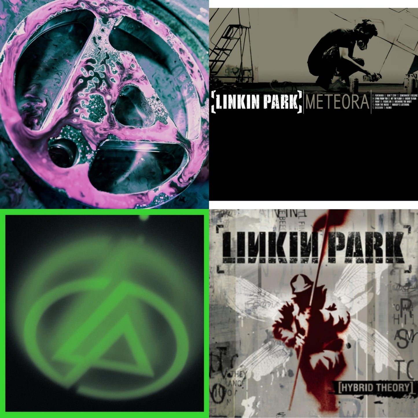 This is a 4 LP Vinyl SKU bundle.
1.This LP Vinyl is brand new.Format: LP VinylThis item's title is: From Zero (Deluxe/2LP/Translucent Emerald Green Vinyl)Artist: Linkin ParkBarcode: 093624834915Release Date: 5/16/2025
2.This LP Vinyl is brand new.