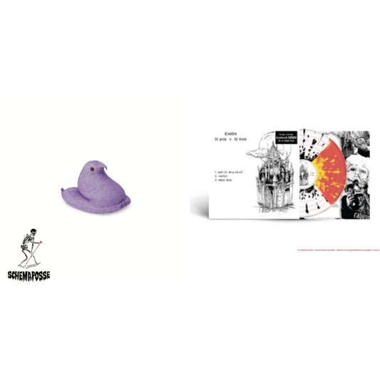 Lil Peep; Part One (Purple Pantone W/ Glitter LP Vinyl) & Castles I & Ii (White With Black Splatter/Red With Yellow Splatter LP Vinyl)