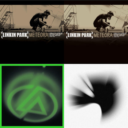 This is a 4 CD SKU bundle.
1.This CD is brand new.Format: CDMusic Style: Nu MetalThis item's title is: MeteoraArtist: Linkin ParkLabel: WARNER BROS.Barcode: 093624818625Release Date: 3/25/2003
2.This CD is brand new.