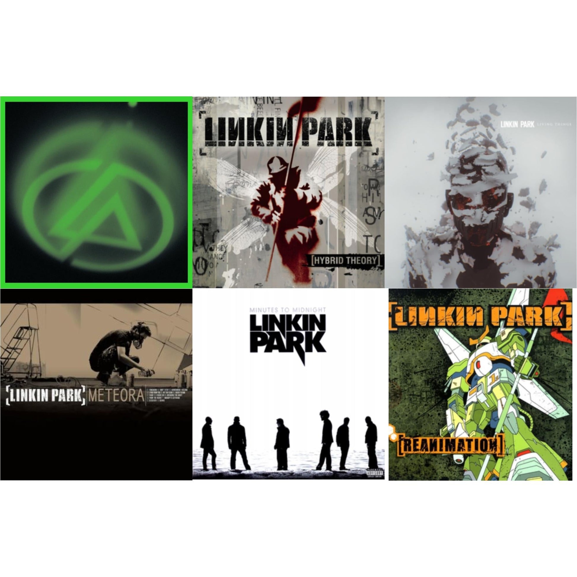 This is a 6 LP Vinyl SKU bundle.
1.This LP Vinyl is brand new.Format: LP VinylThis item's title is: Papercuts (2LP)Artist: Linkin ParkBarcode: 093624846000Release Date: 4/12/2024
2.This LP Vinyl is brand new.