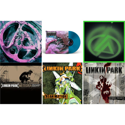 This is a 6 LP Vinyl SKU bundle.
1.This LP Vinyl is brand new.Format: LP VinylThis item's title is: From Zero (Deluxe/2LP/Translucent Emerald Green Vinyl)Artist: Linkin ParkBarcode: 093624834915Release Date: 5/16/2025
2.This LP Vinyl is brand new.
