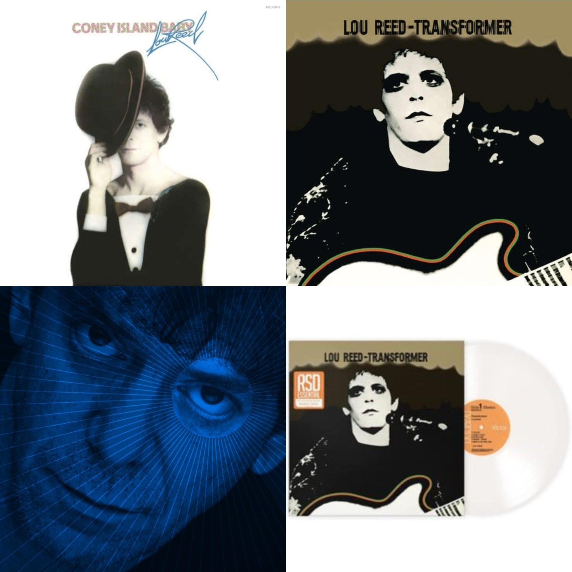This is a 4 LP Vinyl SKU bundle.
1.This LP Vinyl is brand new.Format: LP VinylMusic Style: GlamThis item's title is: Transformer (50Th Anniversary/White LP Vinyl) (Rsd Essential)Artist: Lou ReedLabel: RCABarcode: 194399671610Release Date: 10/28/2022
2.This LP Vinyl is brand new.