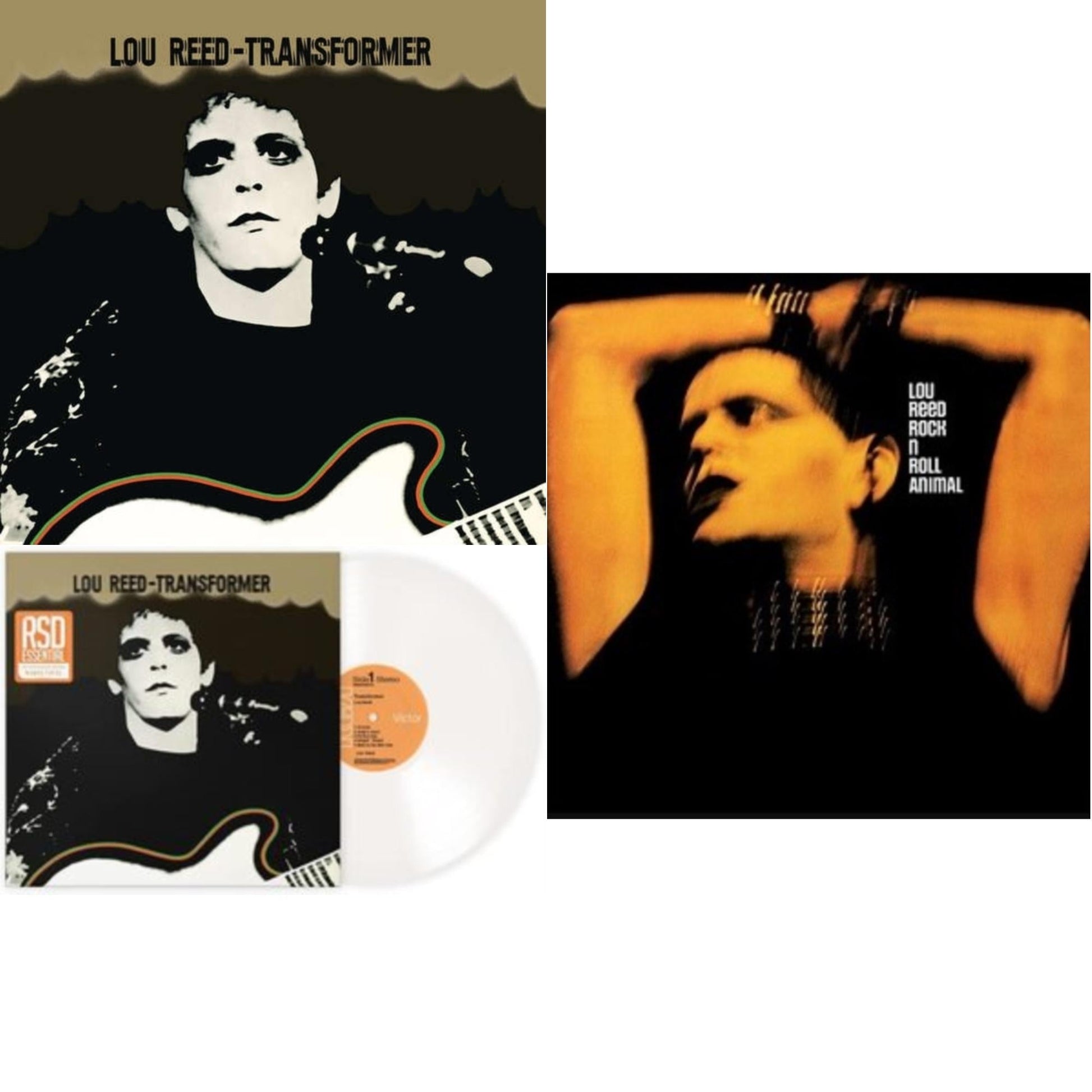 This is a 3 LP Vinyl SKU bundle.
1.This LP Vinyl is brand new.Format: LP VinylMusic Style: GlamThis item's title is: Transformer (50Th Anniversary/White LP Vinyl) (Rsd Essential)Artist: Lou ReedLabel: RCABarcode: 194399671610Release Date: 10/28/2022
2.This LP Vinyl is brand new.