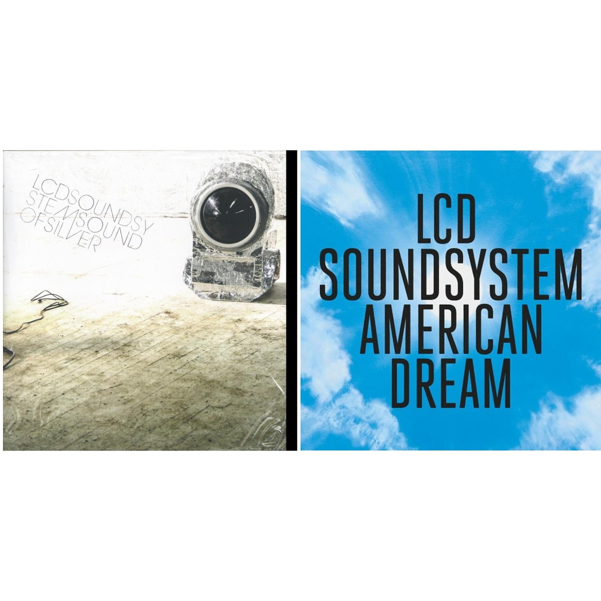 This is a 2 LP Vinyl SKU bundle.
1.This LP Vinyl is brand new.Format: LP VinylMusic Style: LeftfieldThis item's title is: Sound Of SilverArtist: Lcd SoundsystemLabel: DFABarcode: 829732216417Release Date: 10/2/2007
2.This LP Vinyl is brand new.