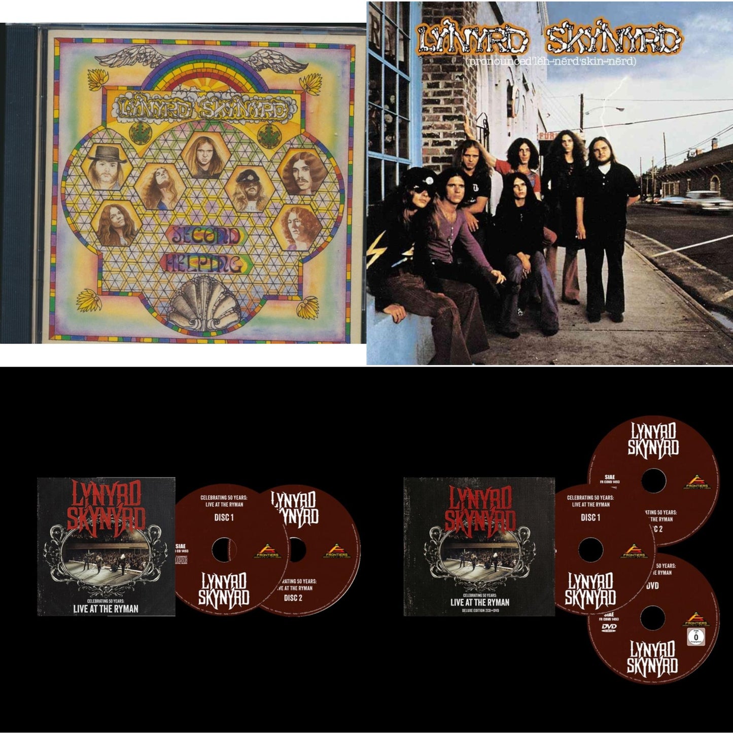 Second Helping & Pronounced Leh Nerd Skin Nerd & Celebrating 50 Years - Live At The Ryman (2CD) & Celebrating 50 Years - Live At The Ryman (CD/DVD)