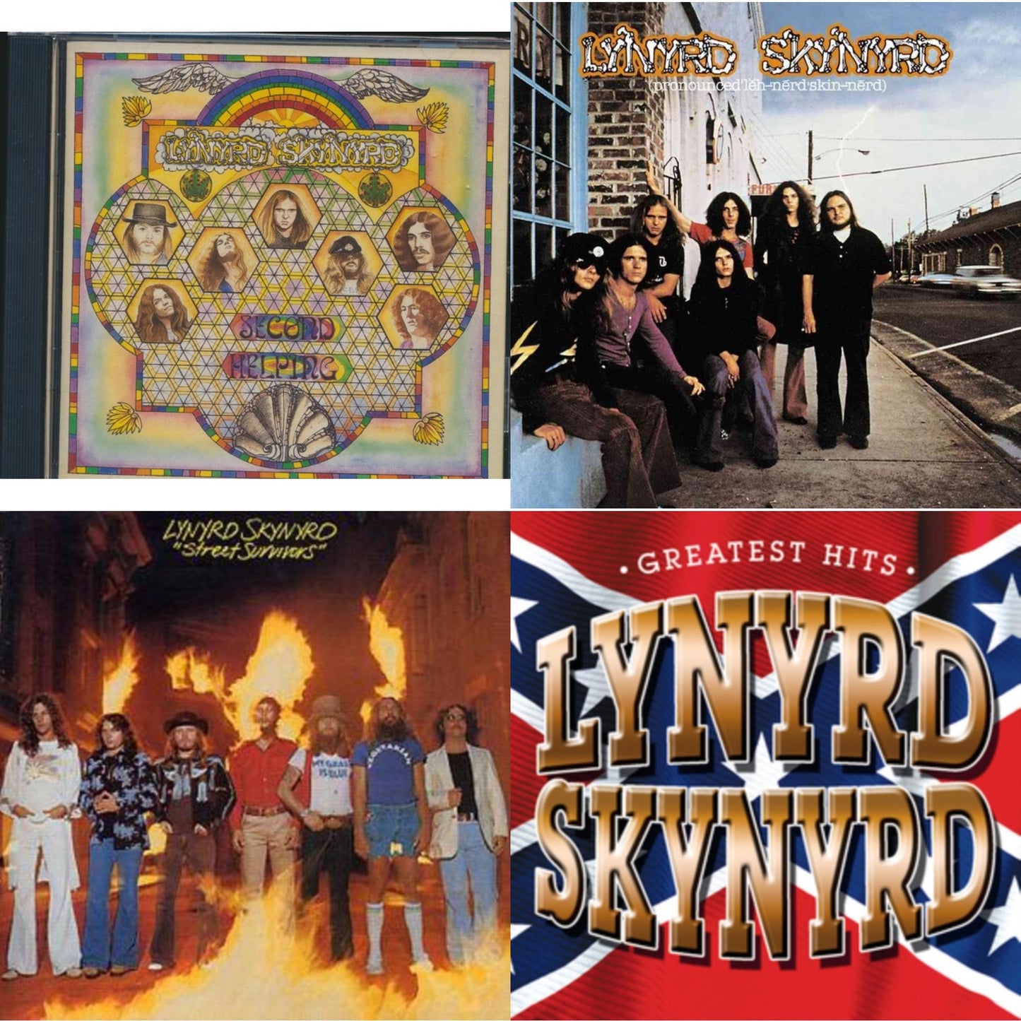 Second Helping & Pronounced Leh Nerd Skin Nerd & Street Survivors & Greatest Hits