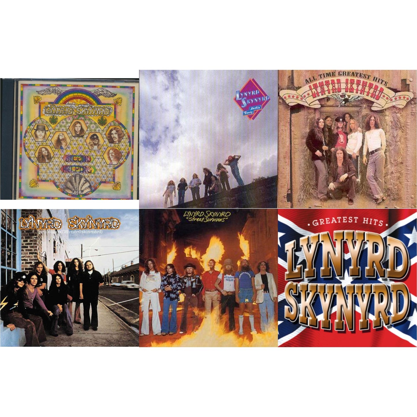 Second Helping & Nuthin Fancy & All Time Greatest Hits & Pronounced Leh Nerd Skin Nerd & Street Survivors & Greatest Hits