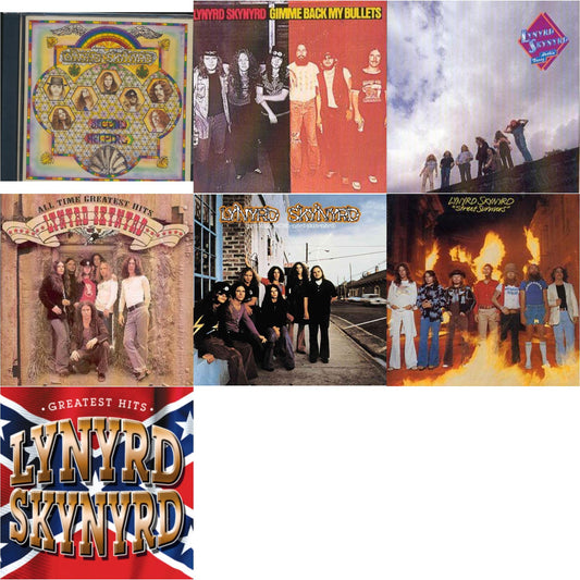 Second Helping & Gimme Back My Bullets & Nuthin Fancy & All Time Greatest Hits & Pronounced Leh Nerd Skin Nerd & Street Survivors & Greatest Hits