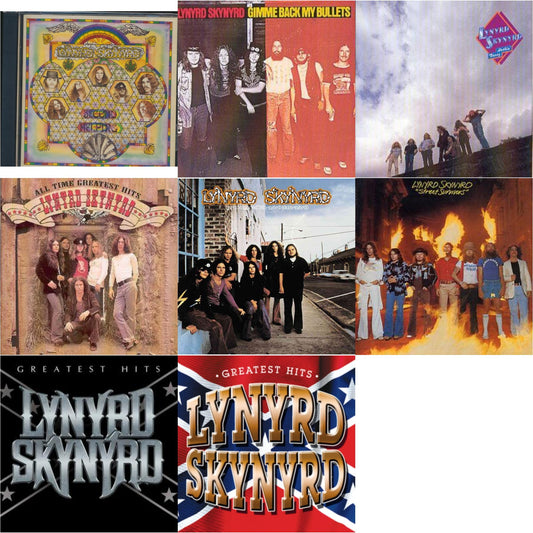 Second Helping & Gimme Back My Bullets & Nuthin Fancy & All Time Greatest Hits & Pronounced Leh Nerd Skin Nerd & Street Survivors & Greatest Hits & Greatest Hits