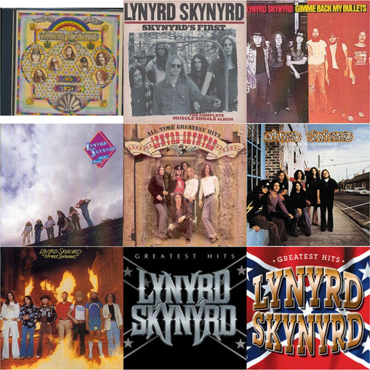 Second Helping & Skynyrd's First & Gimme Back My Bullets & Nuthin Fancy & All Time Greatest Hits & Pronounced Leh Nerd Skin Nerd & Street Survivors & Greatest Hits & Greatest Hits
