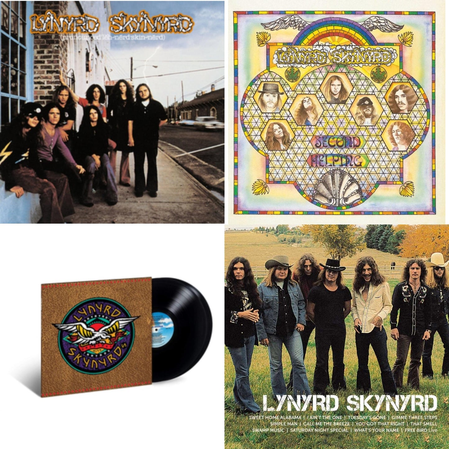 Pronounced Leh-Nerd Skin-Nerd & Second Helping & Icon & Skynyrd's Innyrds (Their Greatest Hits)