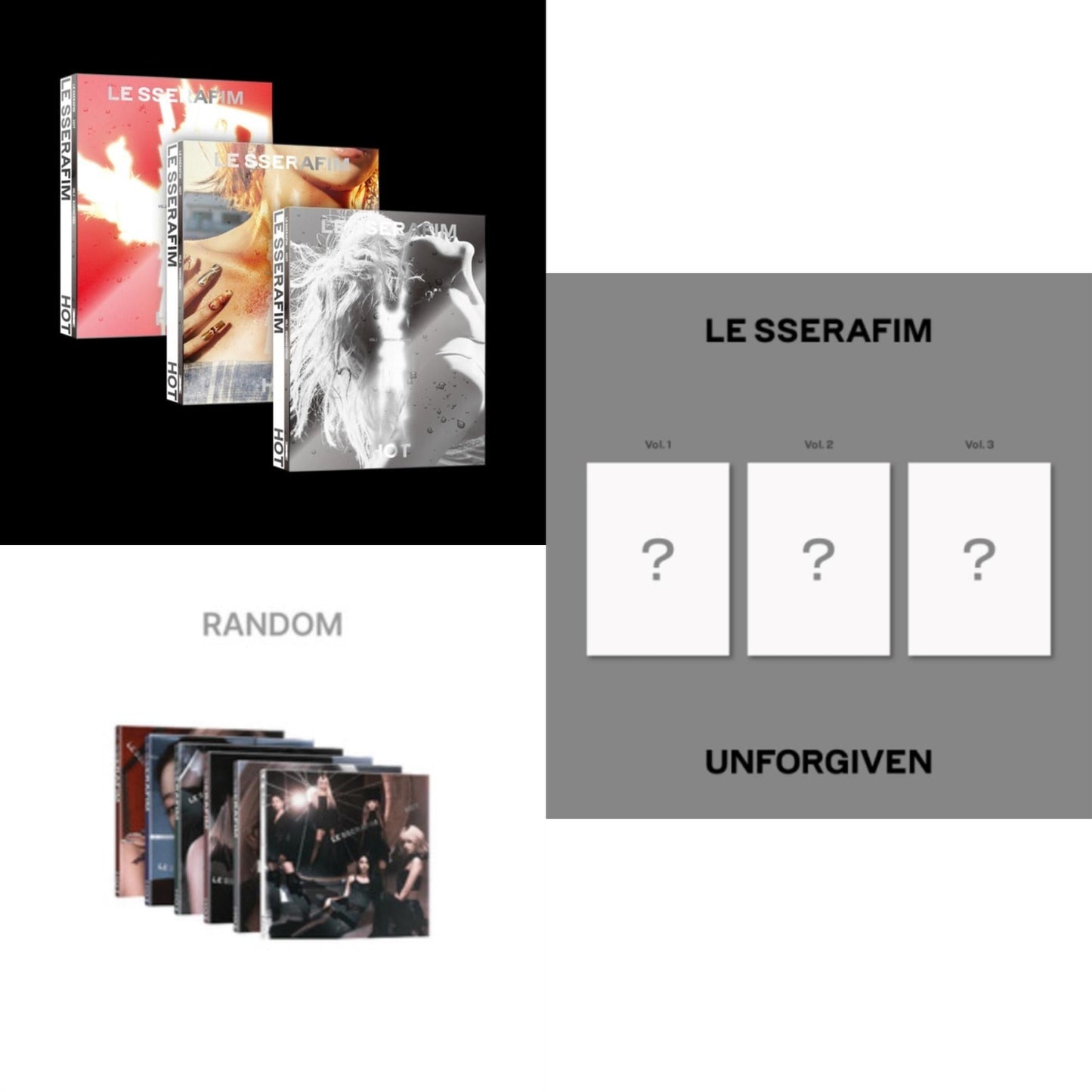 Hot - Drenched Vetiver (Vol. 1/5Th Mini Album) & Hot (Compact Ver./5Th Mini Album) & Unforgiven (1St Studio Album)