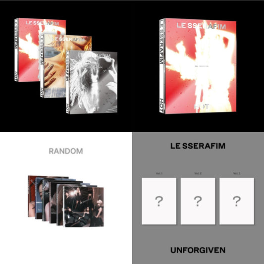 Hot - Drenched Vetiver (Vol. 1/5Th Mini Album) & Hot - Bleached Aura (Vol 3./5Th Mini Album) & Hot (Compact Ver./5Th Mini Album) & Unforgiven (1St Studio Album)