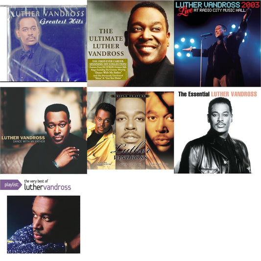Greatest Hits & Best Of Luther Vandross & Live Radio City Music Hall 2003 & Dance With My Father & Give Me The Reason / Never Let Me Go / Power Of Love & Essential Luther Vandross & Playlist: Very Best Of Luther Vandross