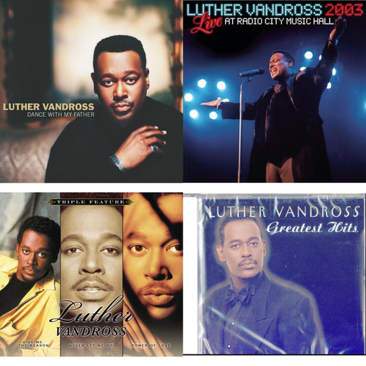 This is a 4 CD SKU bundle.
1.This CD is brand new.Format: CDThis item's title is: Greatest HitsArtist: Luther VandrossBarcode: 074646606827Release Date: 11/16/1999
2.This CD is brand new.