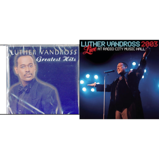 This is a 2 CD SKU bundle.
1.This CD is brand new.Format: CDThis item's title is: Greatest HitsArtist: Luther VandrossBarcode: 074646606827Release Date: 11/16/1999
2.This CD is brand new.