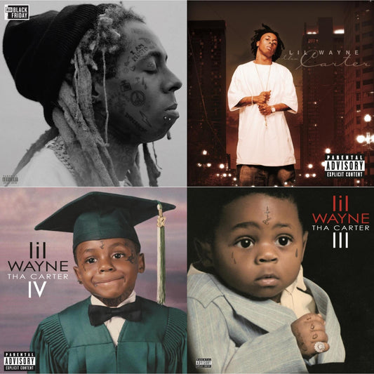 I Am Music (2LP/Translucent Ruby Vinyl) & Tha Carter (2LP) (X) & Tha Carter Iv (2LP) (X) & Tha Carter 3