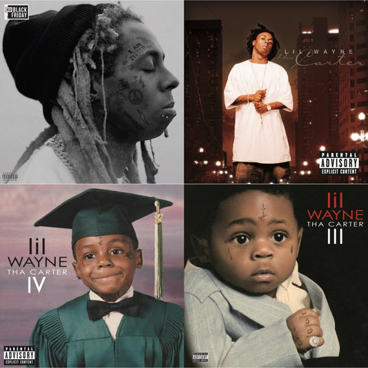 I Am Music (2LP/Translucent Ruby Vinyl) & Tha Carter (2LP) (X) & Tha Carter Iv (2LP) (X) & Tha Carter 3