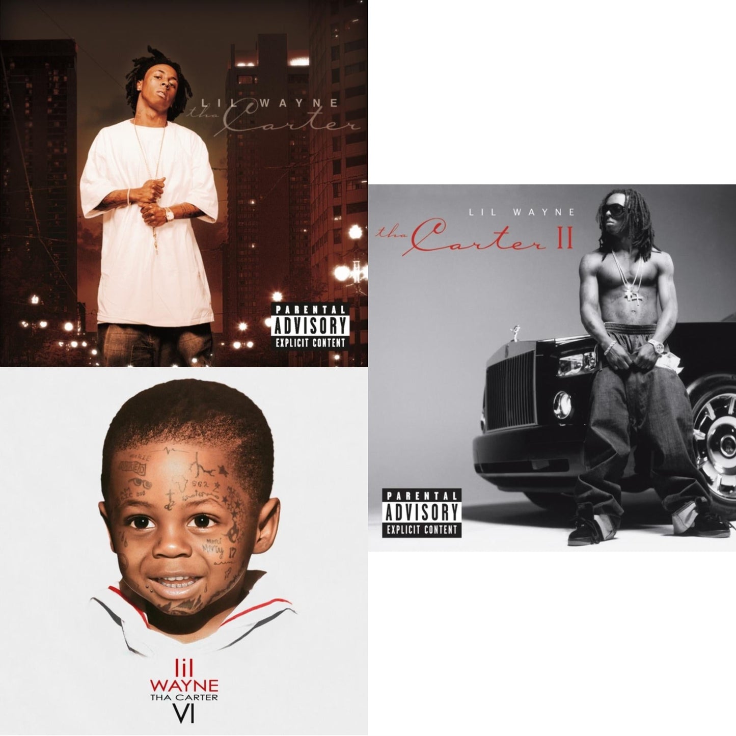 Tha Carter (2LP) (X) & Tha Carter Vi (X) & Tha Carter Ii (2LP)