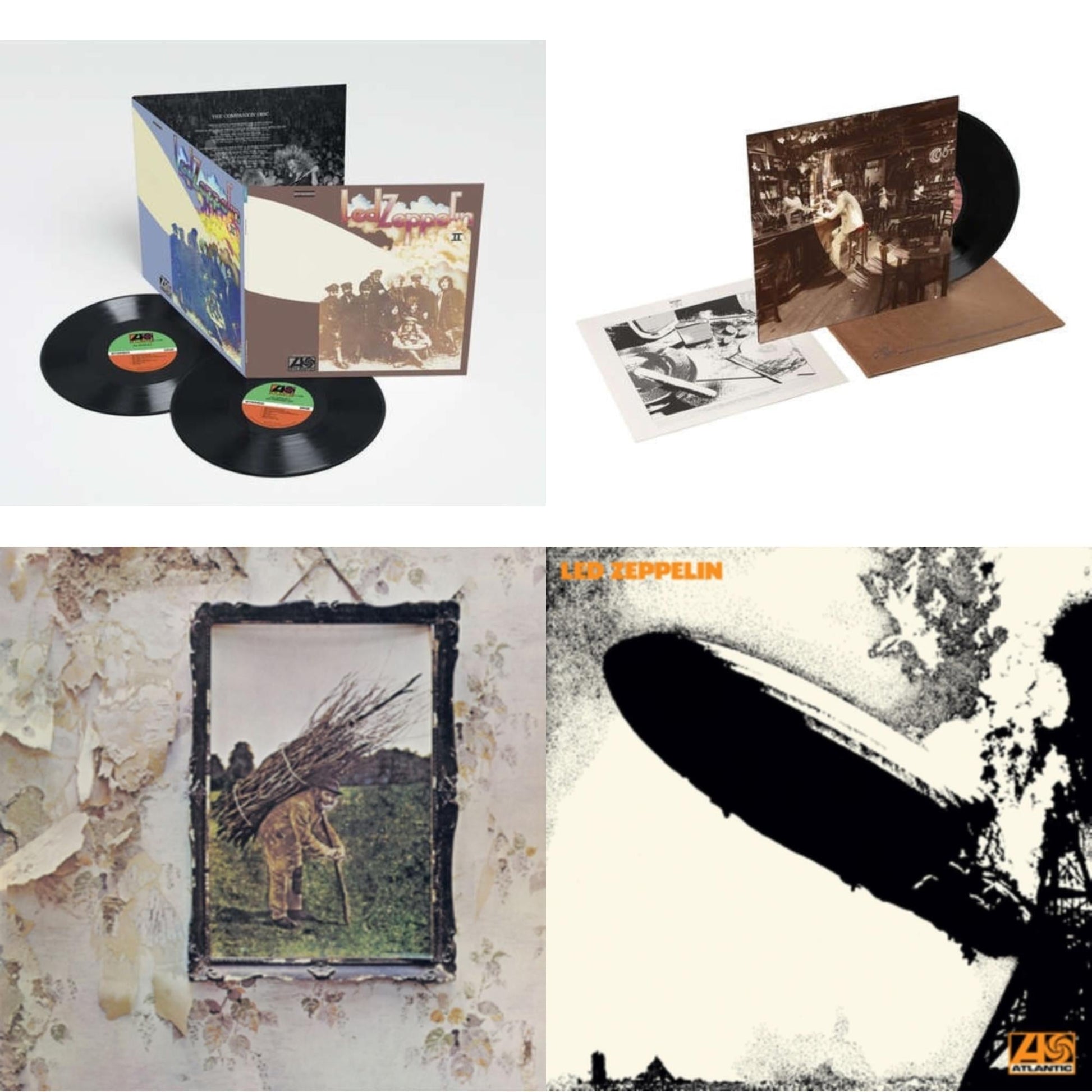 This is a 4 LP Vinyl SKU bundle.
1.This LP Vinyl is brand new.Format: LP VinylMusic Style: Blues RockThis item's title is: Led Zeppelin Ii (Deluxe Remastered/2LP/180)Artist: Led ZeppelinLabel: ATLANTIC CATALOG GROUPBarcode: 081227964382Release Date: 6/3/2014
2.