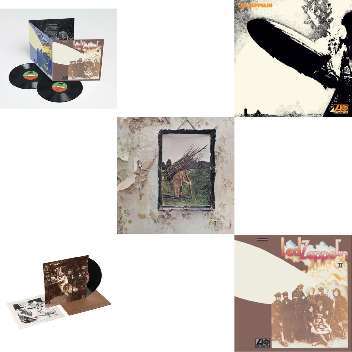 This is a 5 LP Vinyl SKU bundle.
1.This LP Vinyl is brand new.Format: LP VinylMusic Style: Blues RockThis item's title is: Led Zeppelin Ii (Deluxe Remastered/2LP/180)Artist: Led ZeppelinLabel: ATLANTIC CATALOG GROUPBarcode: 081227964382Release Date: 6/3/2014
2.