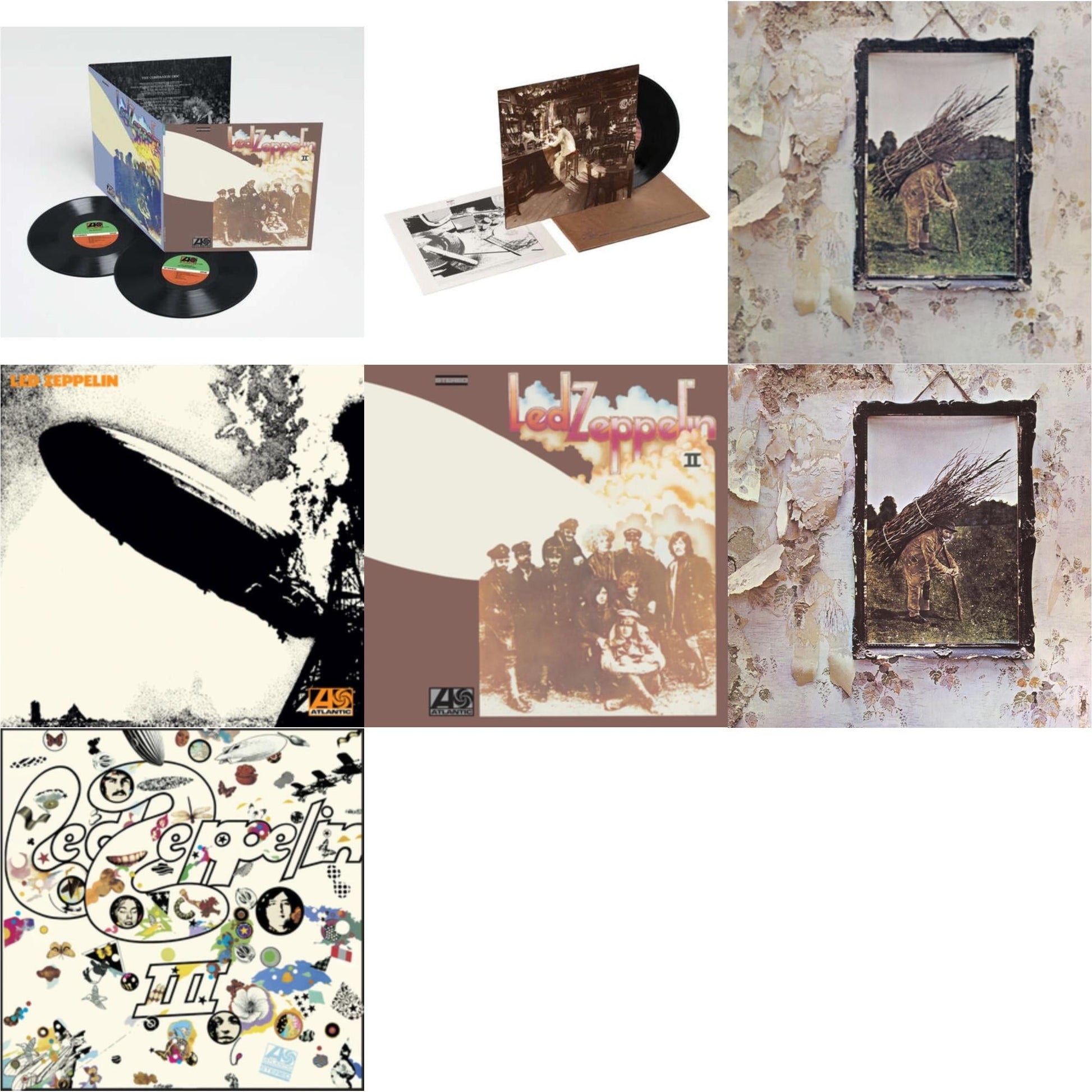 This is a 7 LP Vinyl SKU bundle.
1.This LP Vinyl is brand new.Format: LP VinylMusic Style: Blues RockThis item's title is: Led Zeppelin Ii (Deluxe Remastered/2LP/180)Artist: Led ZeppelinLabel: ATLANTIC CATALOG GROUPBarcode: 081227964382Release Date: 6/3/2014
2.