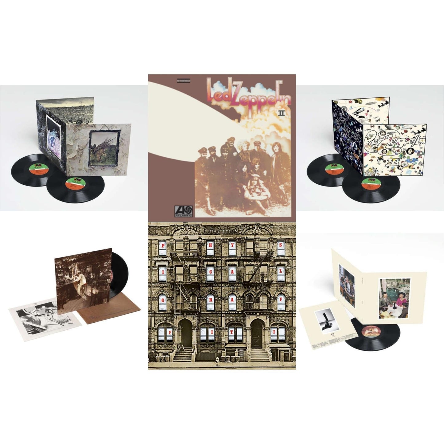 This is a 6 LP Vinyl SKU bundle.
1.This LP Vinyl is brand new.Format: LP VinylMusic Style: Hard RockThis item's title is: Led Zeppelin Iv (Deluxe Remastered/2LP/180G)Artist: Led ZeppelinLabel: ATLANTIC CATALOG GROUPBarcode: 081227964337Release Date: 10/27/2014
2.