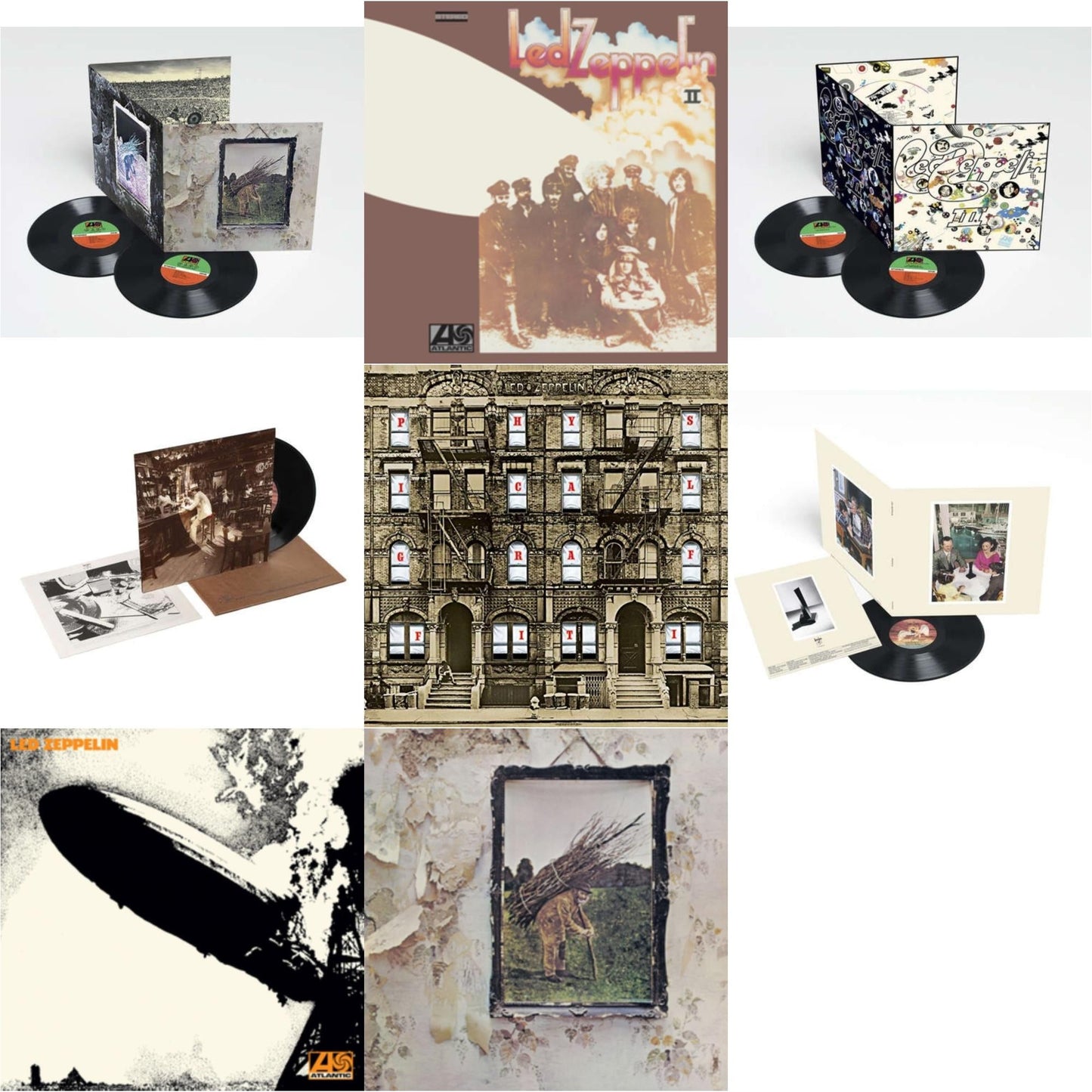 This is a 8 LP Vinyl SKU bundle.
1.This LP Vinyl is brand new.Format: LP VinylMusic Style: Hard RockThis item's title is: Led Zeppelin Iv (Deluxe Remastered/2LP/180G)Artist: Led ZeppelinLabel: ATLANTIC CATALOG GROUPBarcode: 081227964337Release Date: 10/27/2014
2.