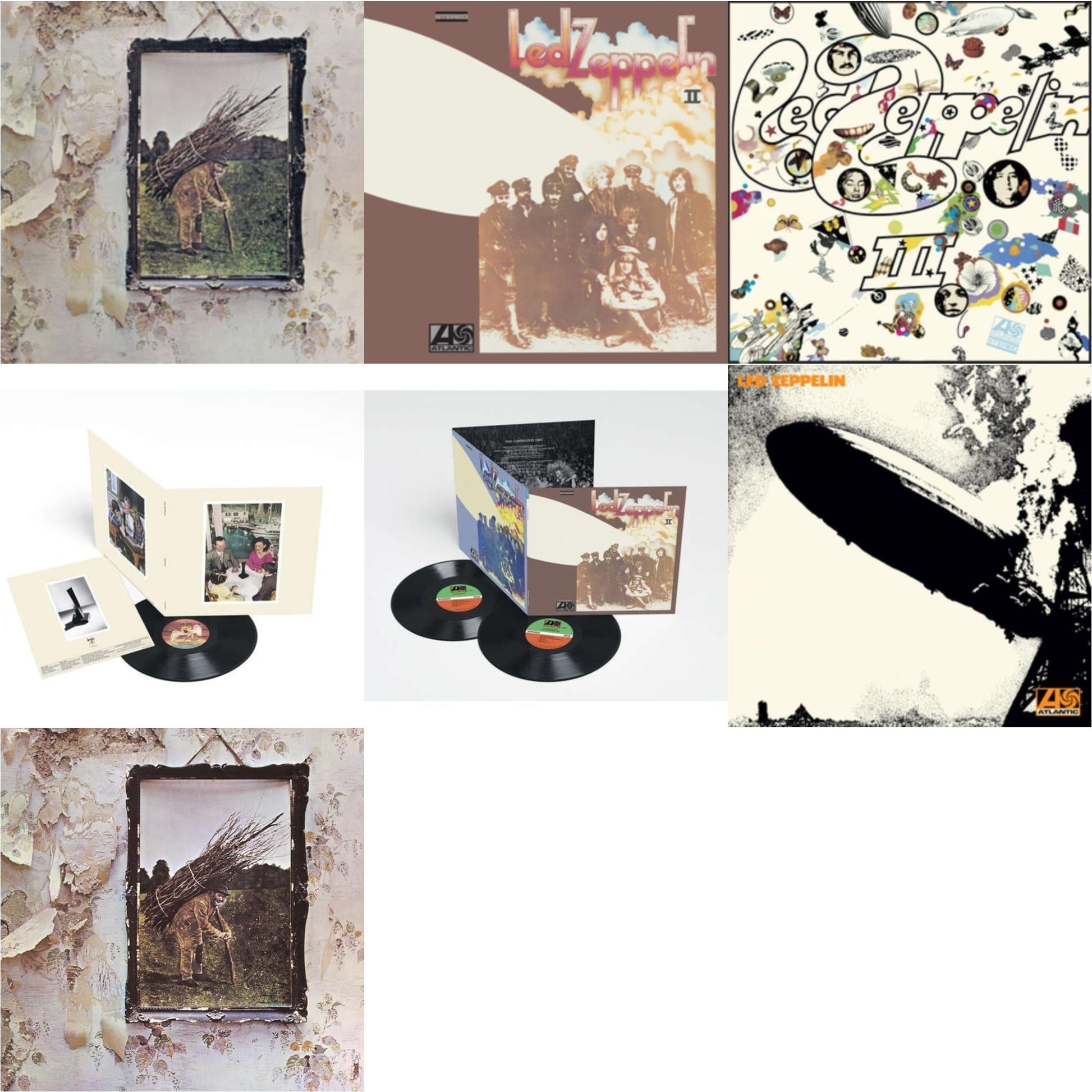 This is a 7 LP Vinyl SKU bundle.
1.This LP Vinyl is brand new.Format: LP VinylMusic Style: Blues RockThis item's title is: Led Zeppelin Ii (Deluxe Remastered/2LP/180)Artist: Led ZeppelinLabel: ATLANTIC CATALOG GROUPBarcode: 081227964382Release Date: 6/3/2014
2.