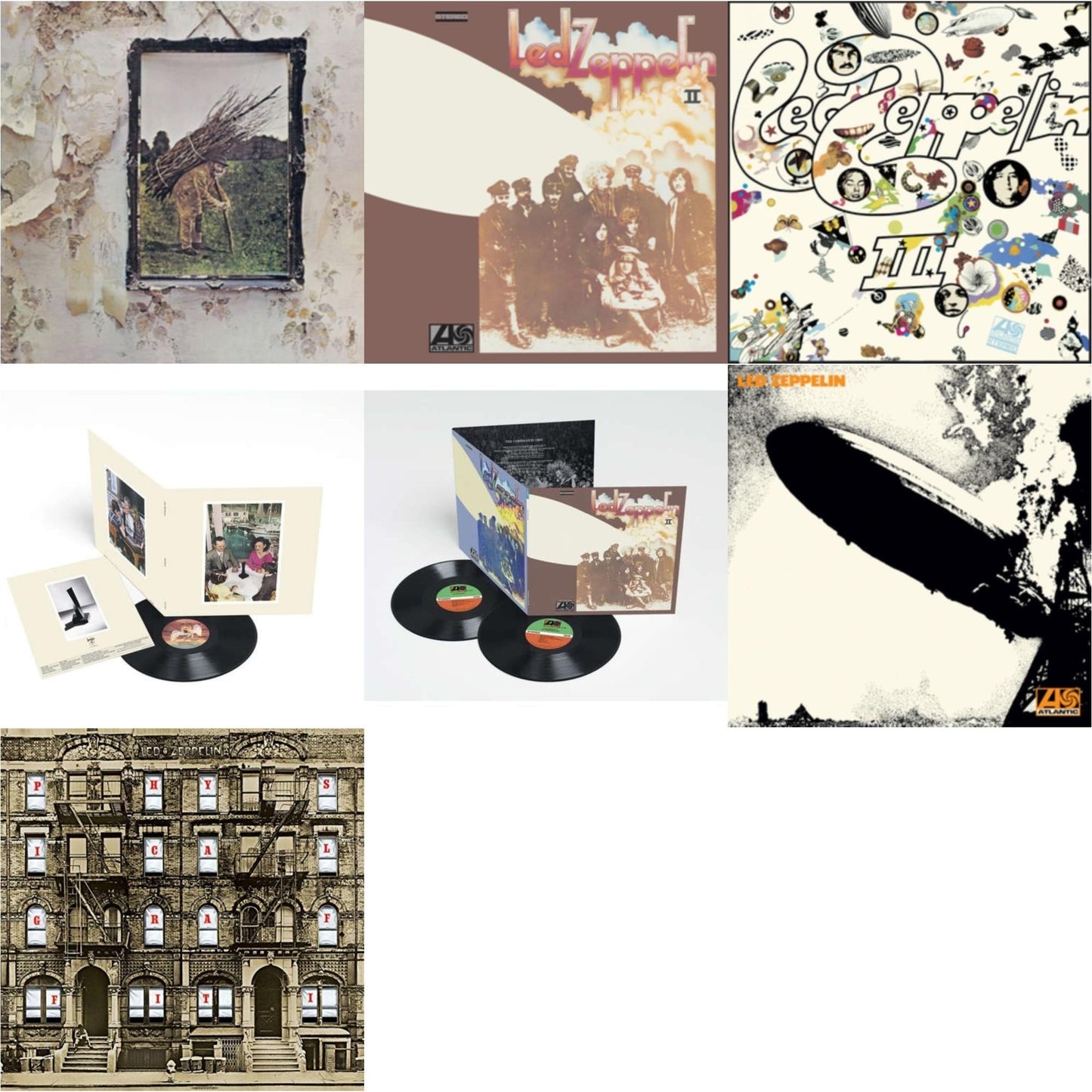 Led Zeppelin Ii (Deluxe Remastered/2LP/180) & Led Zeppelin Iii (Remastered Original/180G) & Led Zeppelin Iv & Physical Graffiti (2015 Remaster) & Presence & Led Zeppelin Ii (180G/Remastered) & Led Zeppelin I (180G/Remastered)