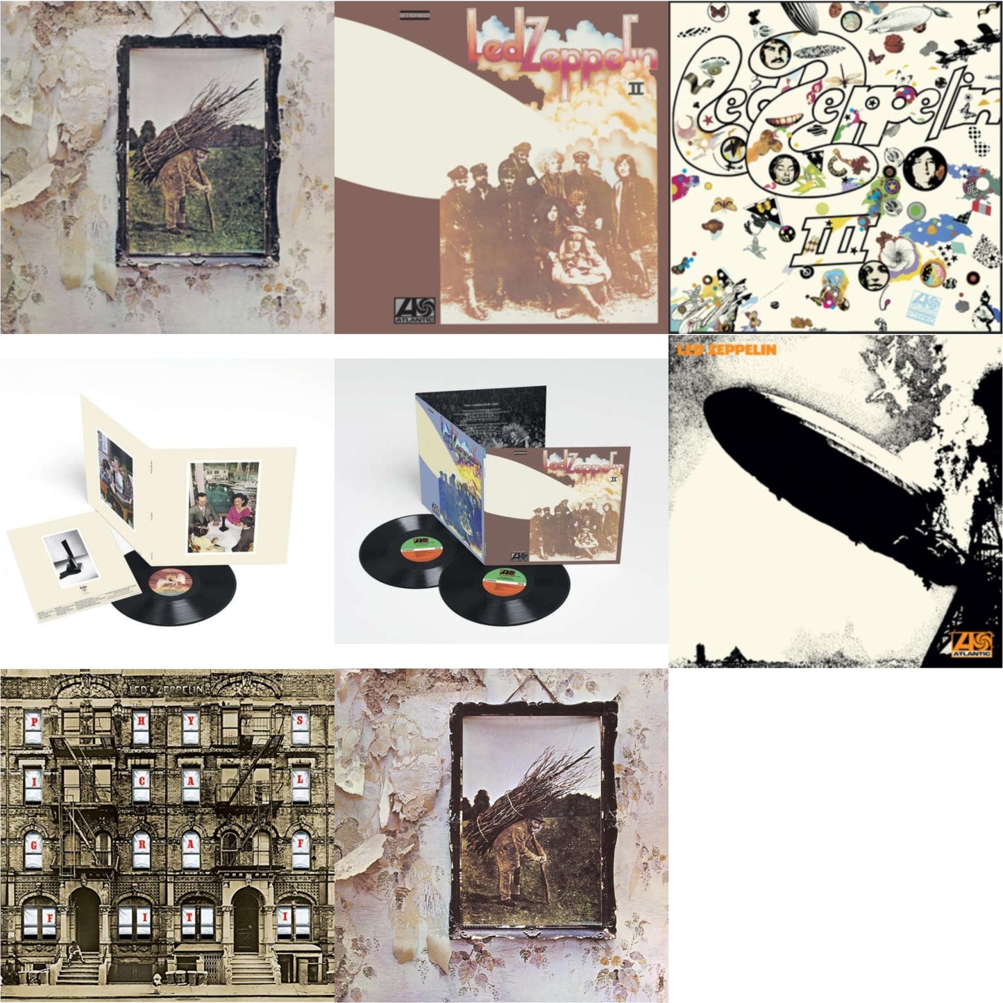 This is a 8 LP Vinyl SKU bundle.
1.This LP Vinyl is brand new.Format: LP VinylMusic Style: Blues RockThis item's title is: Led Zeppelin Ii (Deluxe Remastered/2LP/180)Artist: Led ZeppelinLabel: ATLANTIC CATALOG GROUPBarcode: 081227964382Release Date: 6/3/2014
2.