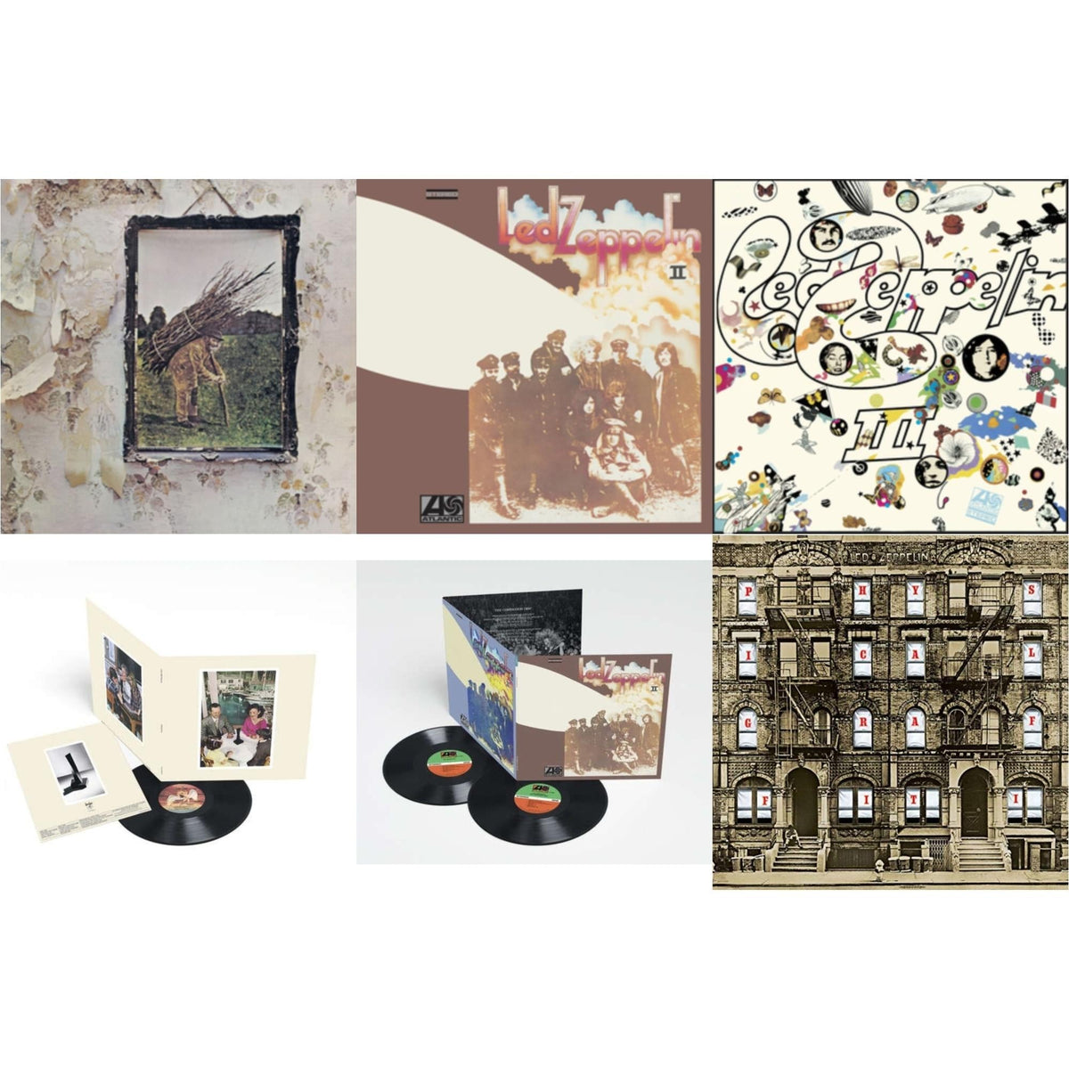 Led Zeppelin Ii (Deluxe Remastered/2LP/180) & Led Zeppelin Iii (Remastered Original/180G) & Led Zeppelin Iv & Physical Graffiti (2015 Remaster) & Presence & Led Zeppelin Ii (180G/Remastered)