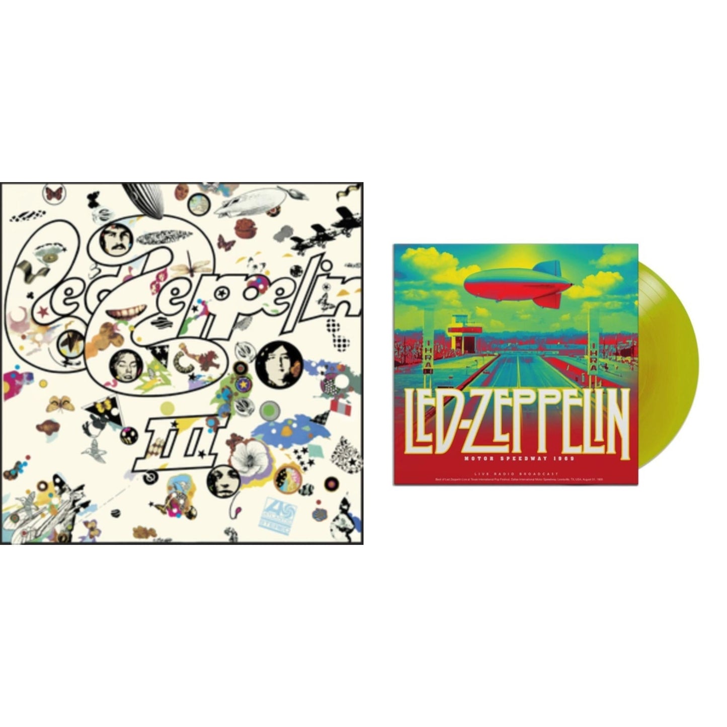Led Zeppelin Iii (Remastered Original/180G) & Motor Speedway 1969 (Lime Transparent LP Vinyl)