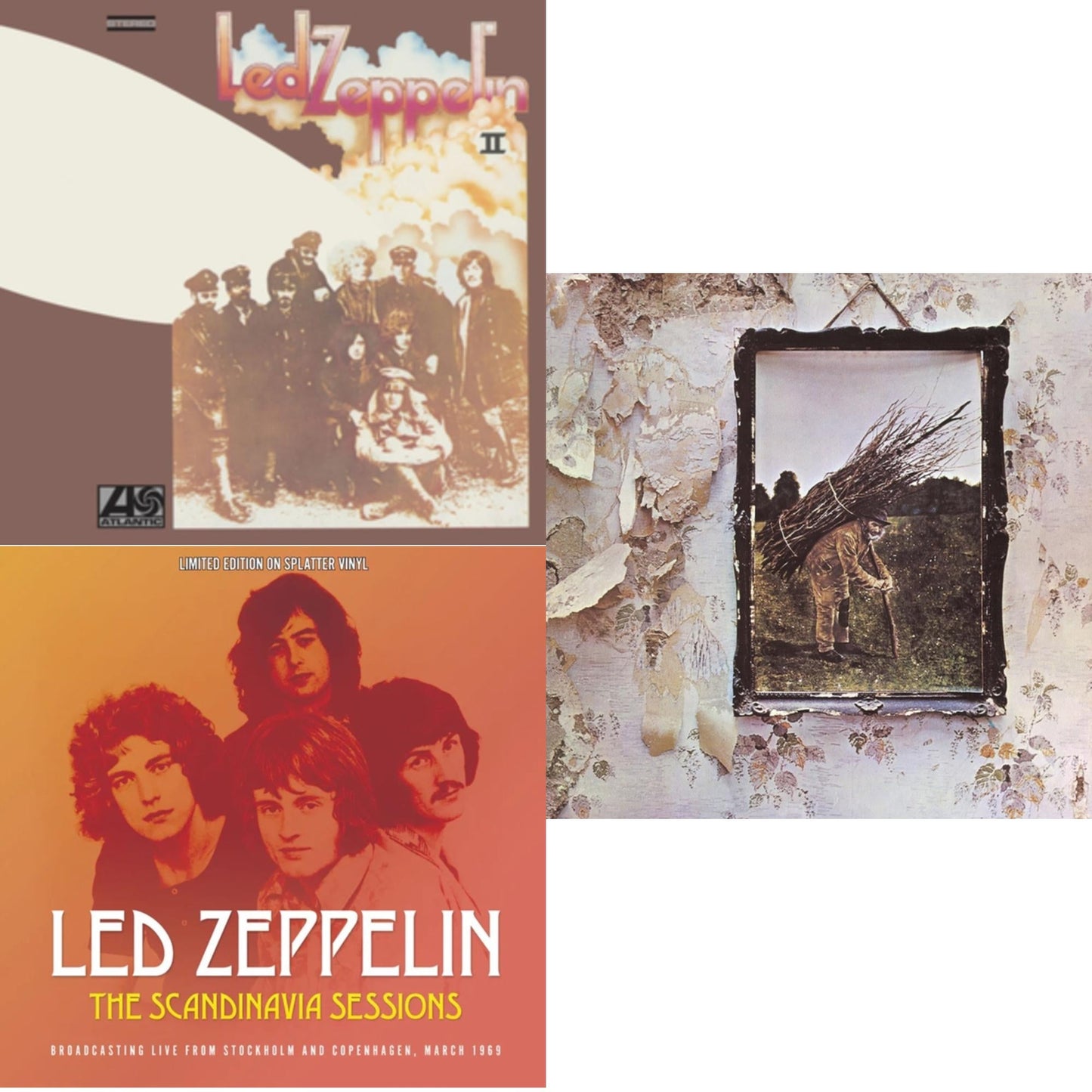 This is a 3 LP Vinyl SKU bundle.
1.This LP Vinyl is brand new.Format: LP VinylMusic Style: Blues RockThis item's title is: Led Zeppelin Ii (180G/Remastered)Artist: Led ZeppelinLabel: ATLANTIC CATALOG GROUPBarcode: 081227966409Release Date: 6/3/2014
2.This LP Vinyl is brand new.