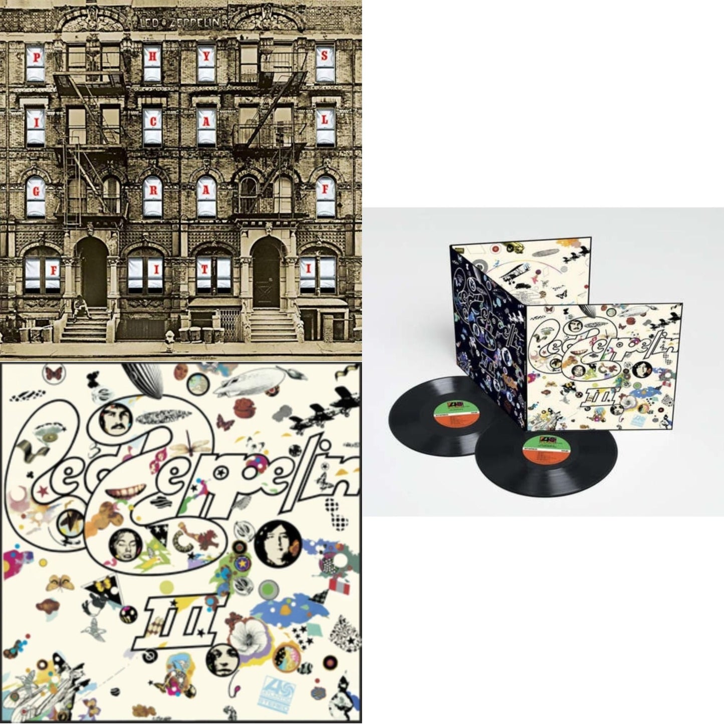 Led Zeppelin Iii (2LP/180G) & Led Zeppelin Iii (Remastered Original/180G) & Physical Graffiti (2015 Remaster)
