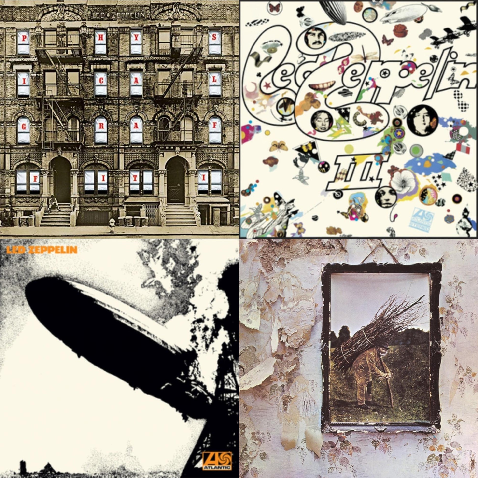 This is a 4 LP Vinyl SKU bundle.
1.This LP Vinyl is brand new.Format: LP VinylMusic Style: Classic RockThis item's title is: Led Zeppelin Iii (Remastered Original/180G)Artist: Led ZeppelinLabel: ATLANTIC CATALOG GROUPBarcode: 081227965761Release Date: 6/3/2014
2.