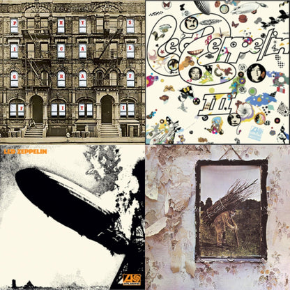 This is a 4 LP Vinyl SKU bundle.
1.This LP Vinyl is brand new.Format: LP VinylMusic Style: Classic RockThis item's title is: Led Zeppelin Iii (Remastered Original/180G)Artist: Led ZeppelinLabel: ATLANTIC CATALOG GROUPBarcode: 081227965761Release Date: 6/3/2014
2.