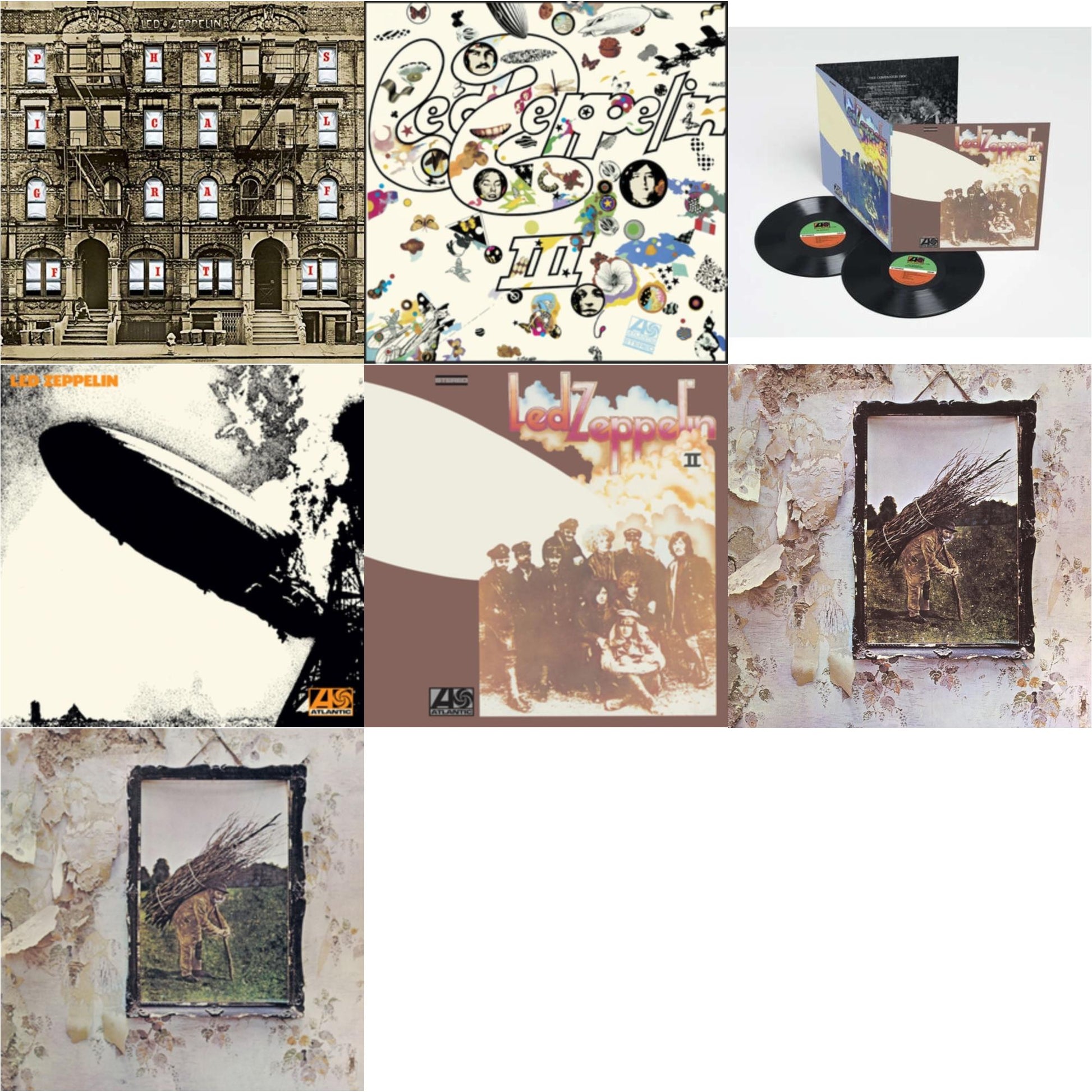 This is a 7 LP Vinyl SKU bundle.
1.This LP Vinyl is brand new.Format: LP VinylMusic Style: Blues RockThis item's title is: Led Zeppelin Ii (Deluxe Remastered/2LP/180)Artist: Led ZeppelinLabel: ATLANTIC CATALOG GROUPBarcode: 081227964382Release Date: 6/3/2014
2.
