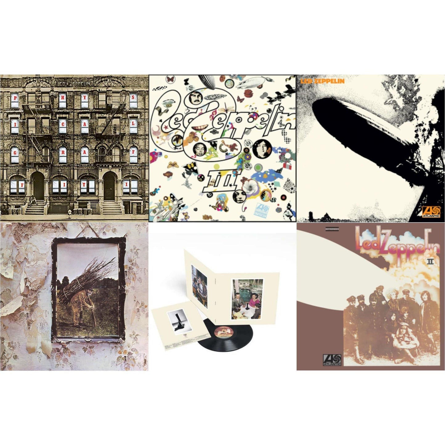 Led Zeppelin Iii (Remastered Original/180G) & Physical Graffiti (2015 Remaster) & Presence & Led Zeppelin Ii (180G/Remastered) & Led Zeppelin I (180G/Remastered) & Led Zeppelin Iv (Clear LP Vinyl/180G) (Atl75)