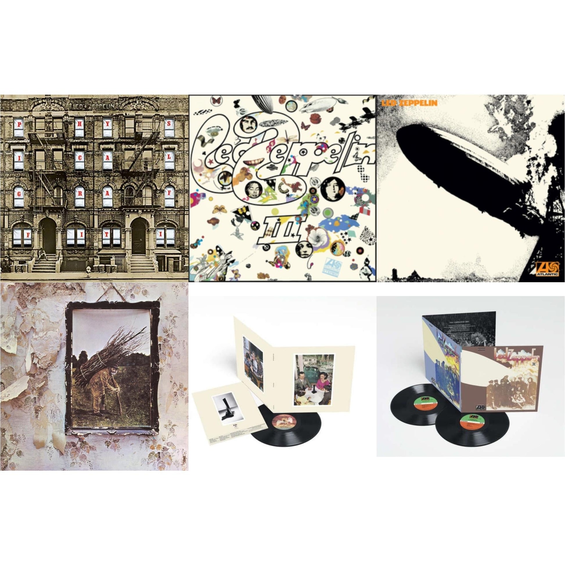 This is a 6 LP Vinyl SKU bundle.
1.This LP Vinyl is brand new.Format: LP VinylMusic Style: Blues RockThis item's title is: Led Zeppelin Ii (Deluxe Remastered/2LP/180)Artist: Led ZeppelinLabel: ATLANTIC CATALOG GROUPBarcode: 081227964382Release Date: 6/3/2014
2.