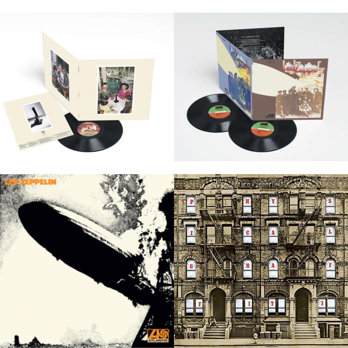 This is a 4 LP Vinyl SKU bundle.
1.This LP Vinyl is brand new.Format: LP VinylMusic Style: Blues RockThis item's title is: Led Zeppelin Ii (Deluxe Remastered/2LP/180)Artist: Led ZeppelinLabel: ATLANTIC CATALOG GROUPBarcode: 081227964382Release Date: 6/3/2014
2.